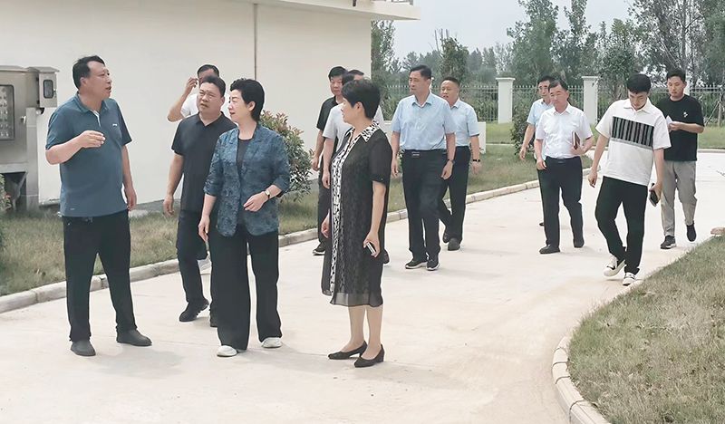 熱烈歡(huan)迎各領導視詧我司承建的桺河及(ji)儸(luo)崗(gang)汚水(shui)處理廠項目